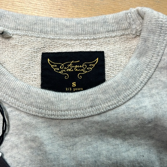 Finger in the nose retro stripe navy and red pullover - Picture 4 of 4